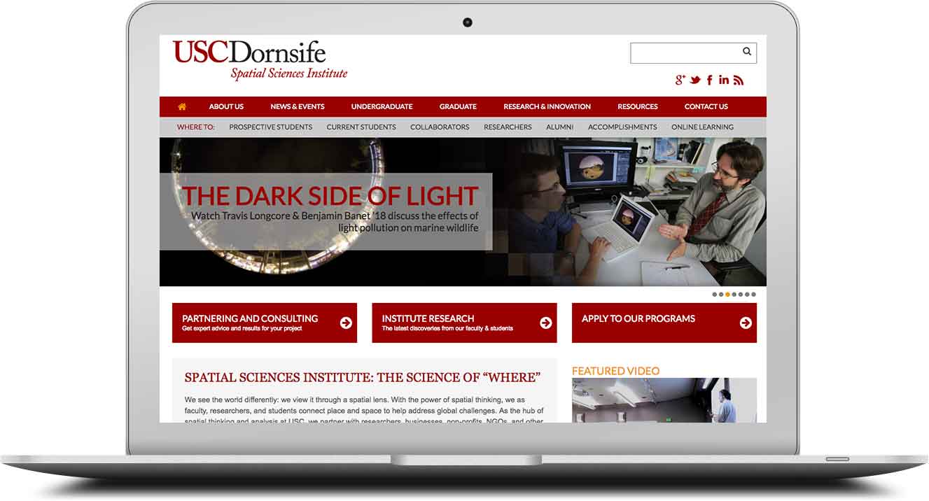 USC Dornsife website