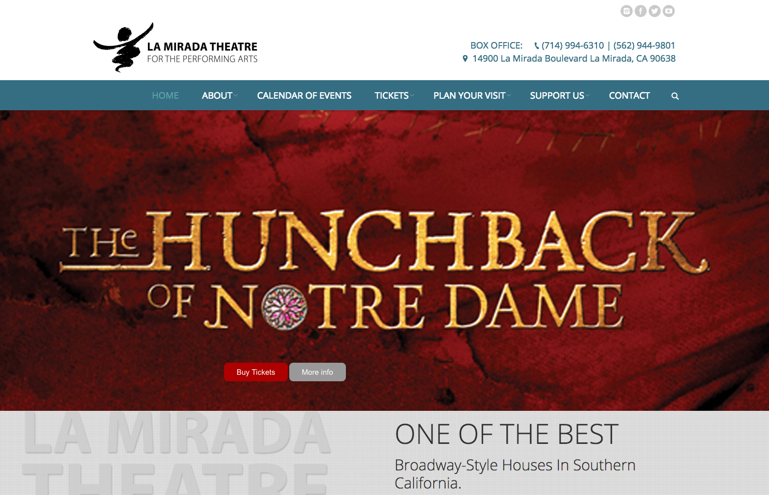 La Mirada Theatre website