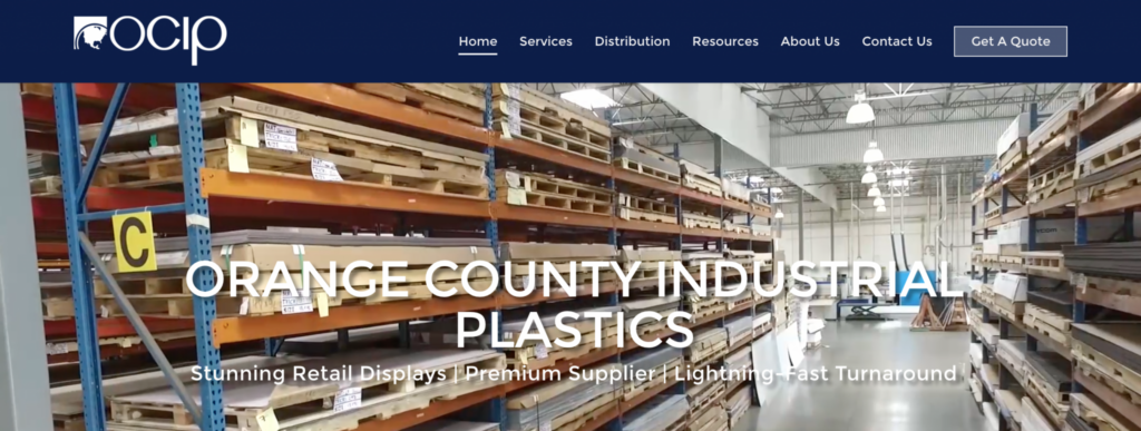 Orange County Industrial Plastics website