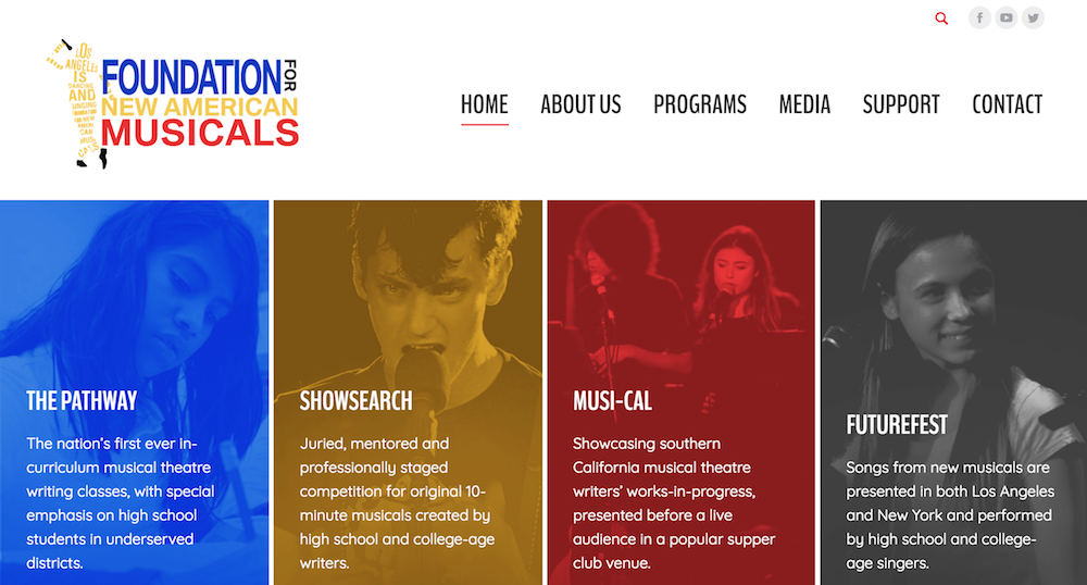Foundation for New American Musicals Gets a Site Upgrade!