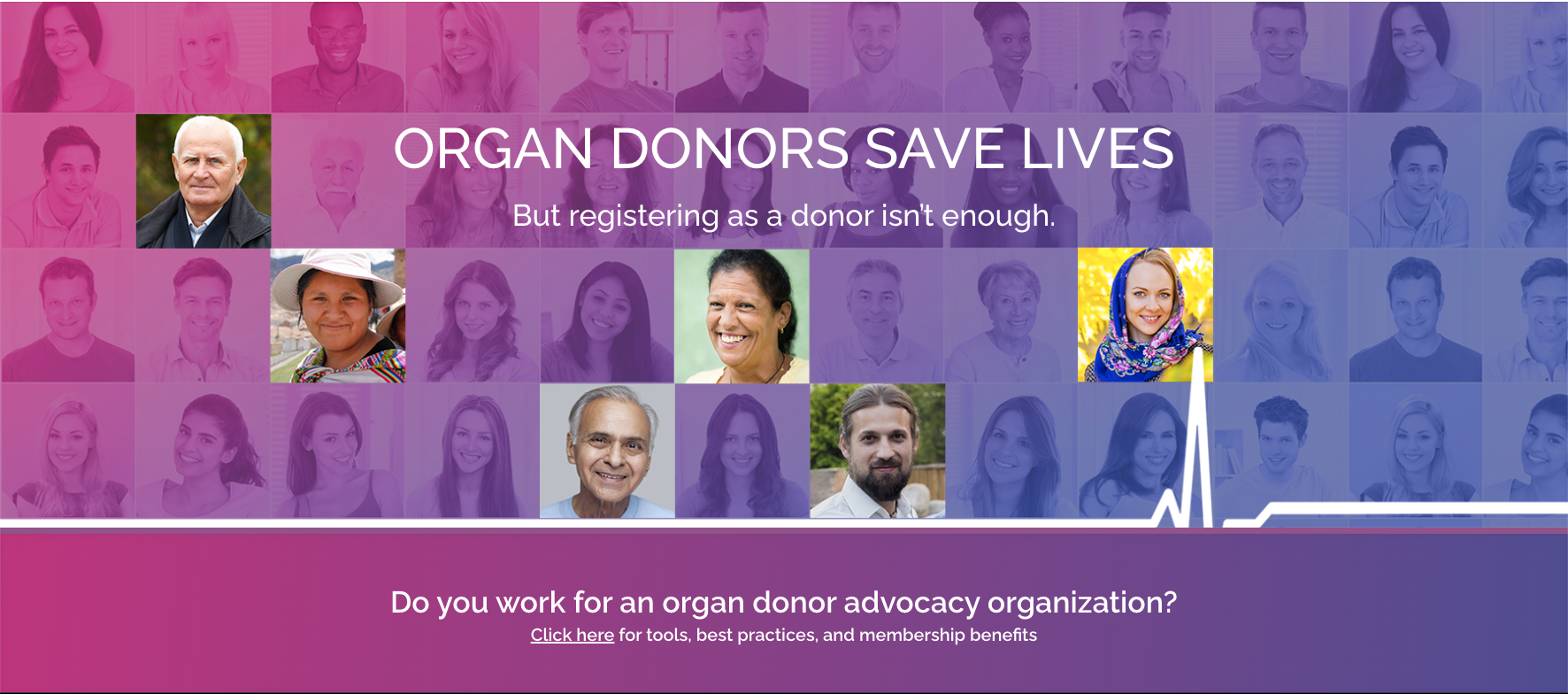 Organ Donors Save Lives Banner