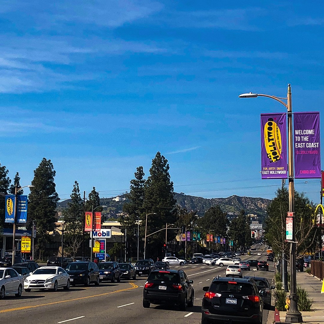 East Hollywood Business Improvement District Street Banners | Los Angeles Marketing