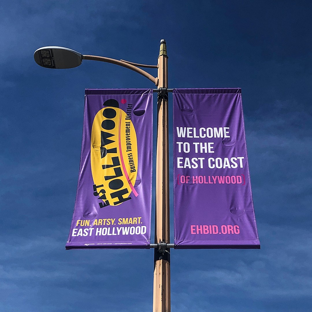 East Hollywood Business Improvement District Street Banners | Los Angeles Marketing