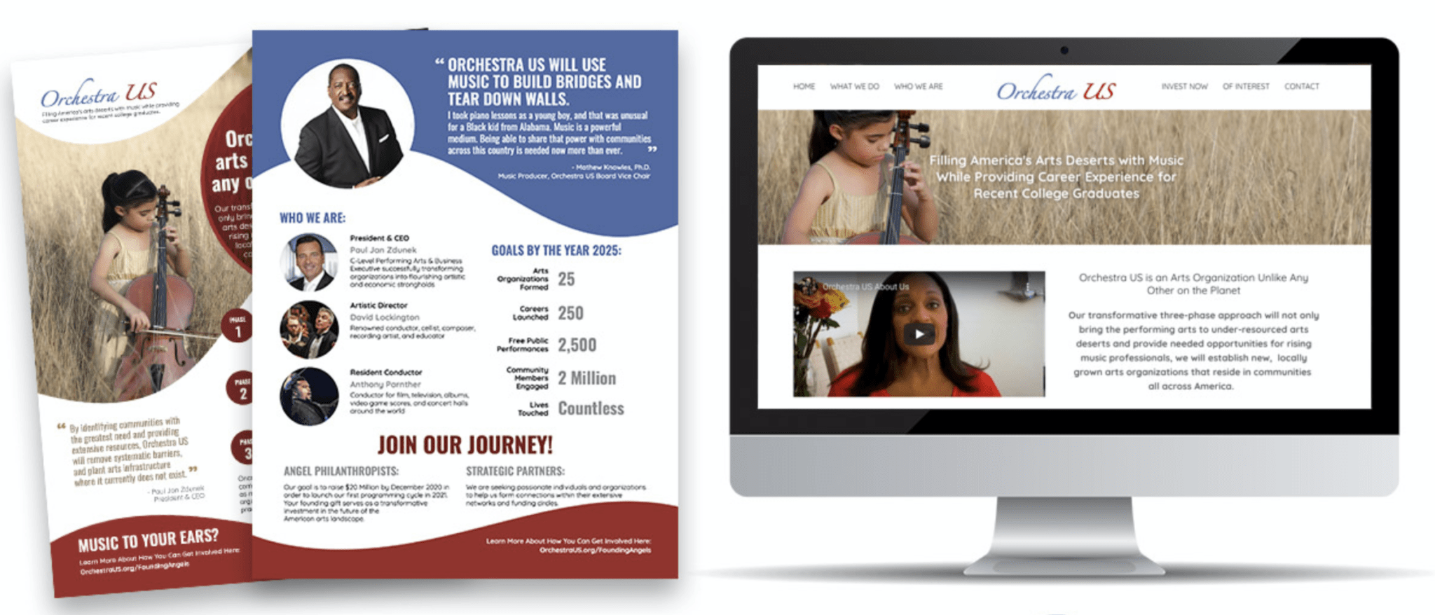 Orchestra US | Nonprofit Marketing website design
