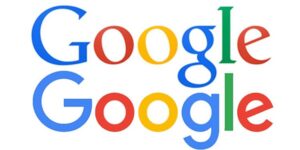 Old and new Google logos