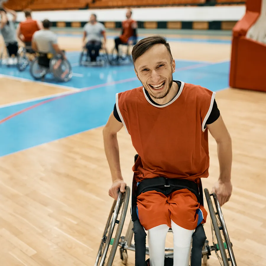 adaptive sports nonprofit basketball player