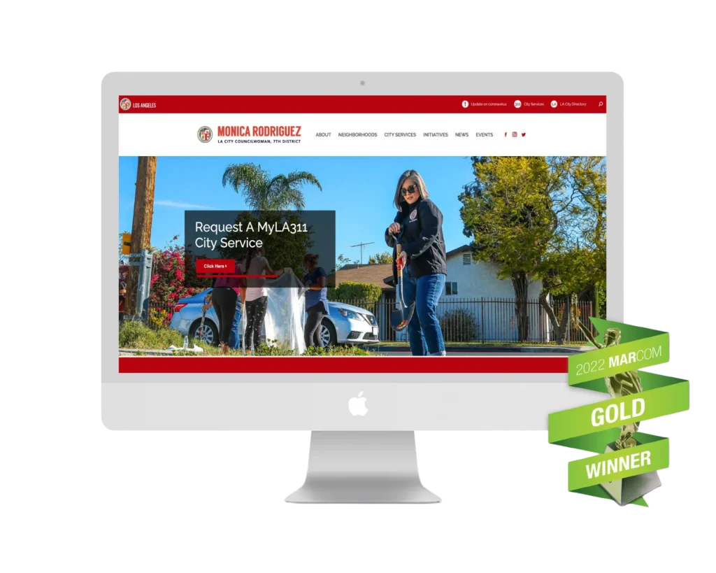 Website for City of Los Angeles Councilmember Monica Rodriguez