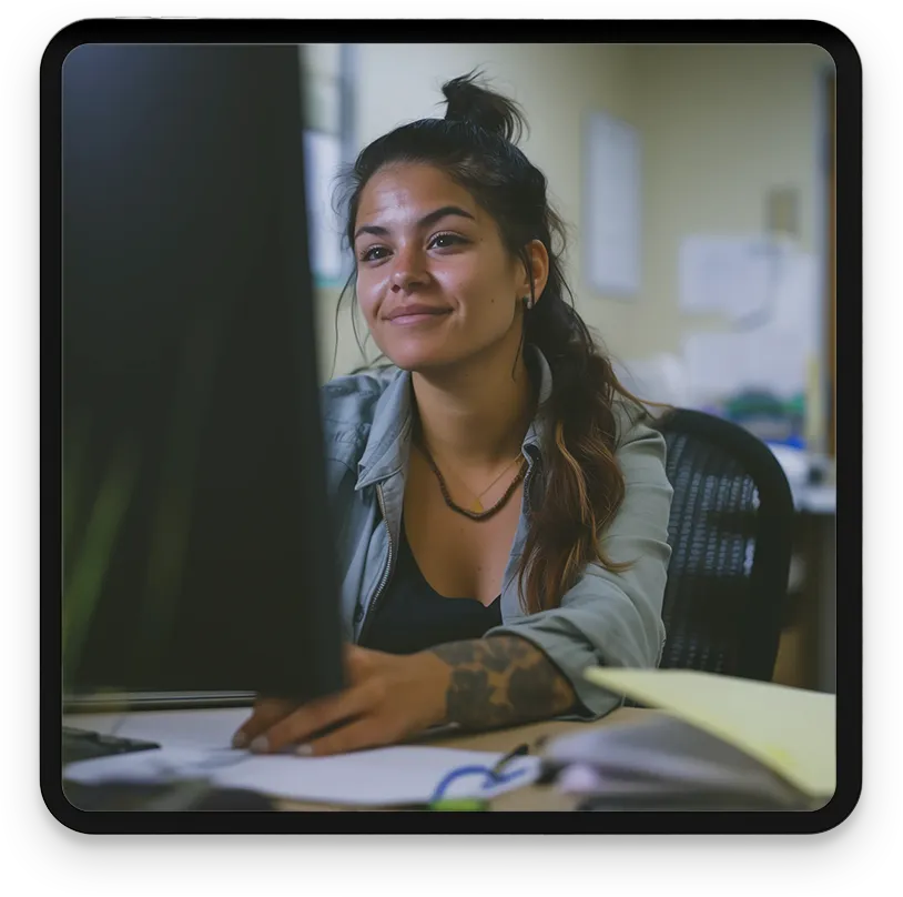 Nonprofit workforce development program participant